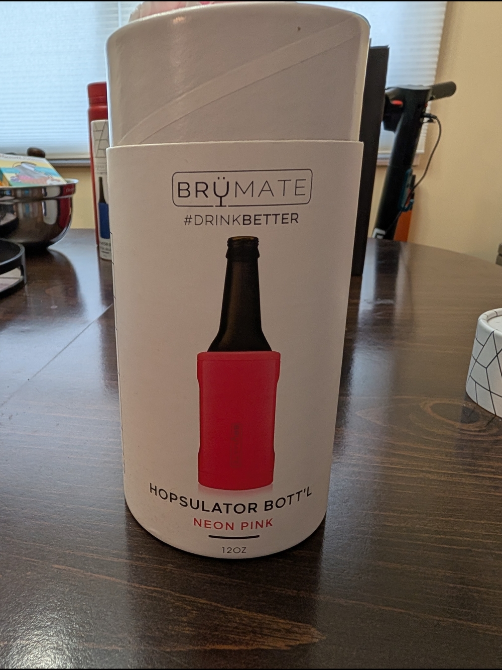 BrüMate Hopsulator Bott'l Insulated Bottle Cooler - Neon Pink
